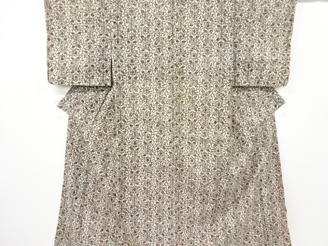 大正ロマン　更紗模様着物